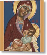 Nursing Icon Of The Mother Of God 174 Metal Print