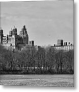 Nyc West Central Bw Metal Print