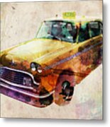 Nyc Yellow Cab Metal Print