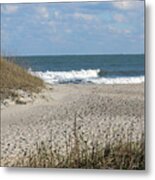 Obx Beach And Dunes Metal Print