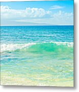 Ocean Blue Beach Dreams Metal Print