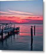 Ocean City Summer Sunset Metal Print