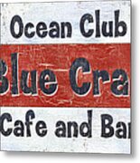 Ocean Club Cafe Metal Print