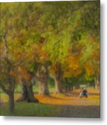 October Morning At Easton Country Club Metal Print