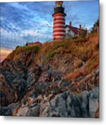 October Morning At West Quoddy Head Metal Print