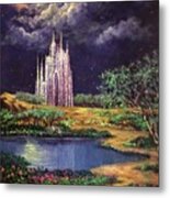 Of Glass Castles And Moonlight Metal Print
