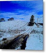 Off The Beaten Path In Abstract By Kristalin Davis Metal Print