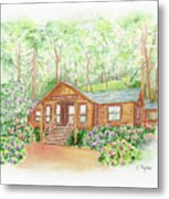Office In The Park Metal Print