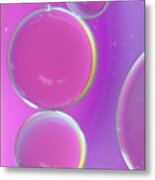 Oil On Water Abstract Metal Print
