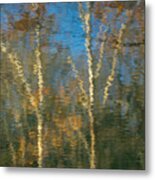 Oil Painting Trees Metal Print