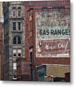 Old Advertisement On A Building In Pittsburgh Pennsylvania Metal Print