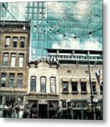 Old And New On Larimer Street Two Metal Print