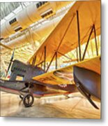 Old Army Biplane Metal Print