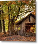 Old Autumn Shed Metal Print