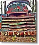 Old Chevy Truck With Graffiti Metal Print