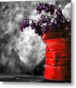 Old Coffee Can Metal Print