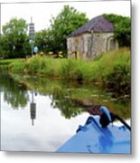 Old Lock-keeper's House, Royal Canal, Ireland Metal Print