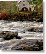 Old Mill At Dochart Waterfalls Metal Print