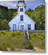 Old Mission Point Lighthouse In Grand Traverse Bay Michigan Number 2 Metal Print