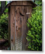 Old Outhouse Metal Print