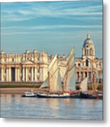 Sunset At The Old Royal Naval College, Greenwich Metal Print