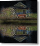 Old Shed By A Creek Metal Print