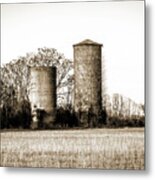 Old Silos Metal Print