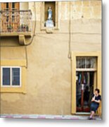 Old Times - Victoria, Malta - Color Street Photography Metal Print