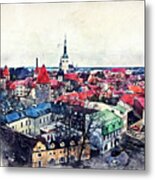 Old Town Of Tallinn Metal Print