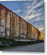 Old Train - Galveston, Tx Metal Print