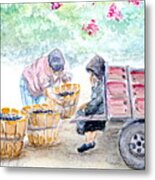 Olive Pickers Metal Print