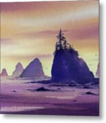 Olympic Seashore Metal Print