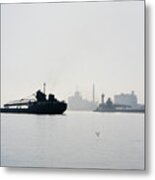 On Detroit River Metal Print