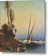 On The Banks Of The Nile Metal Print