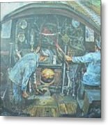 On The Footplate Metal Print