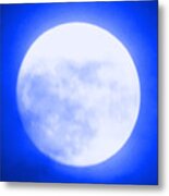 Once In A Blue Moon Metal Print