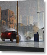 Only When It Rains Metal Print