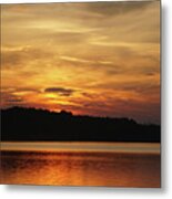 Orange And Yellow Sky Metal Print