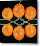 Orange Balance Metal Print