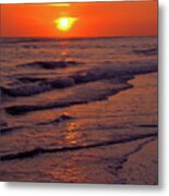 Orange Sunset Metal Print