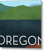 Oregon Landscape- Art By Linda Woods Metal Print