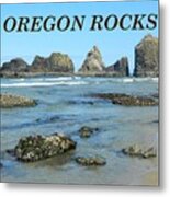 Oregon Rocks Landscape Metal Print