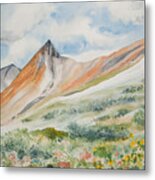 Original Watercolor - Elkhead Pass Colorado Metal Print