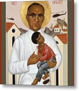 St. Oscar Romero Of El Salvado - Rlosr Metal Print