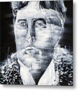 Oscar Wilde - Acrylic Portrait.3 Metal Print