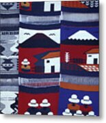 Otavalo Wall Hangings Ecuador Metal Print