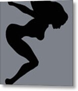 Our Bodies Our Way Future Is Female Feminist Statement Mudflap Girl Diving Metal Print