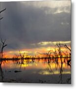 Outback Sunset Metal Print