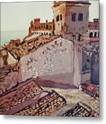 Over The Rooftops, Caceres Metal Print