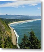 Overlooking Nehalem Bay Metal Print